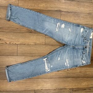 Hollister Light Blue Distressed Denim Skinny Jeans